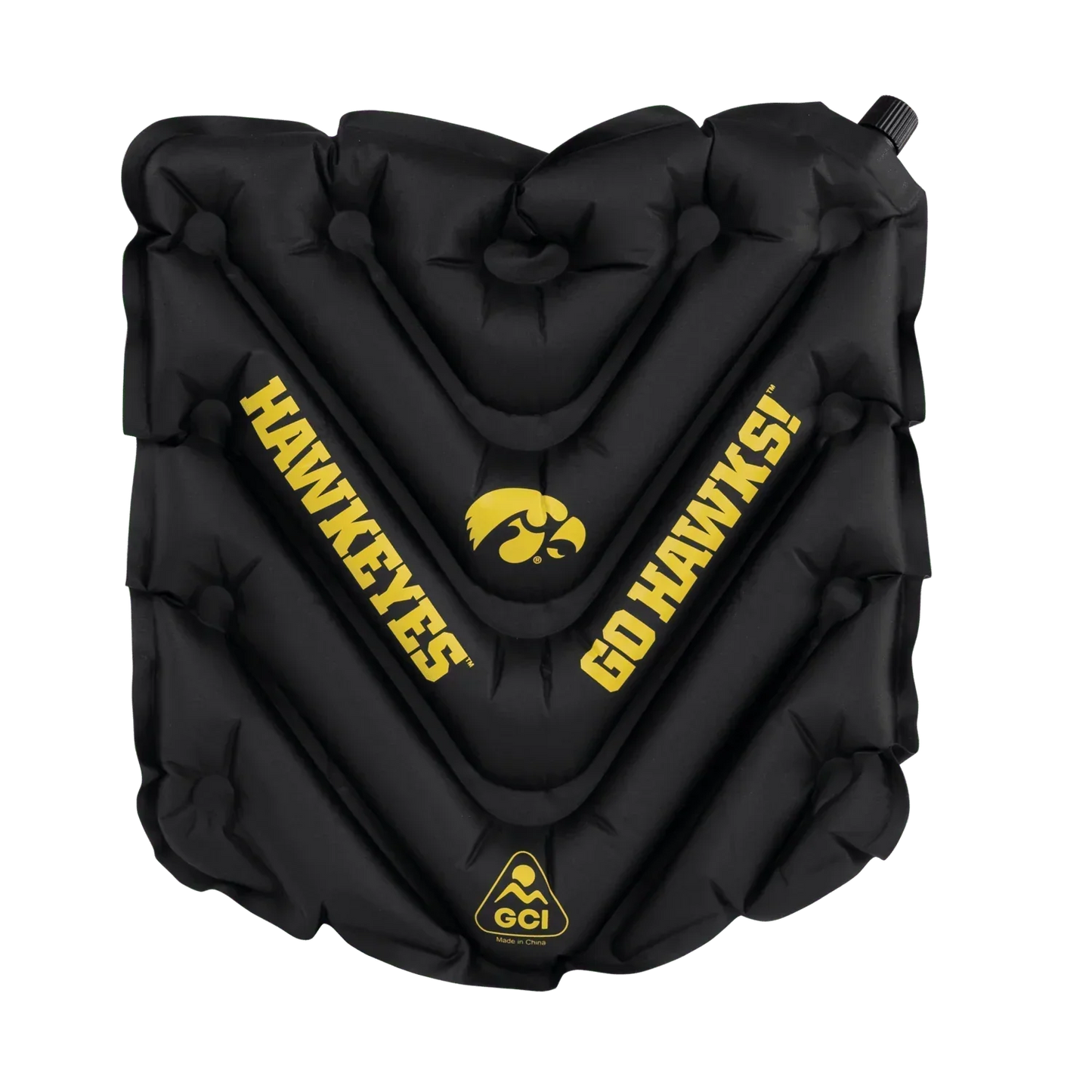 College V Seat™ Inflatable Stadium Cushion - Iowa Hawkeyes - Tailgate Style