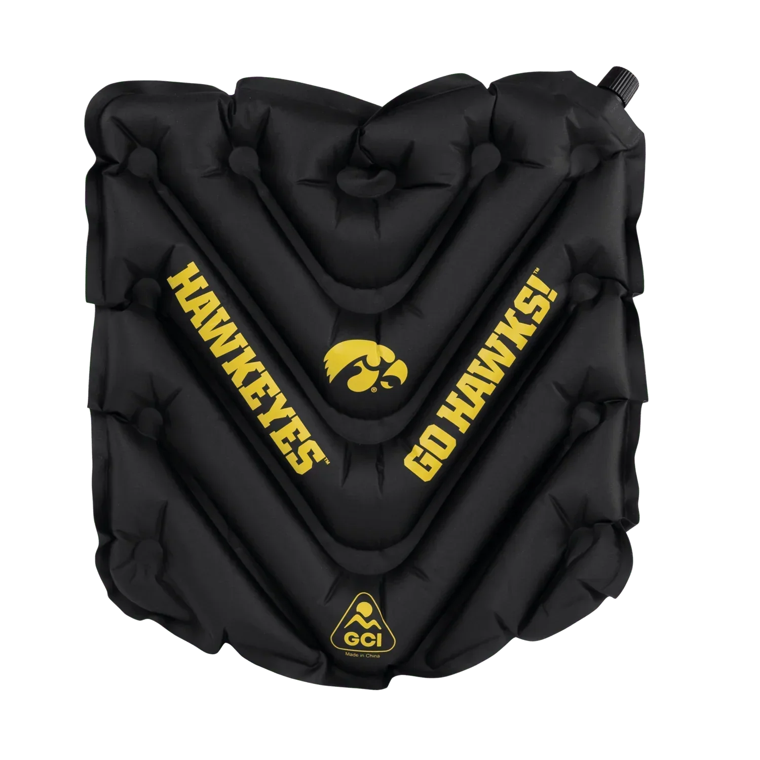 College V Seat™ Inflatable Stadium Cushion - Iowa Hawkeyes - Tailgate Style