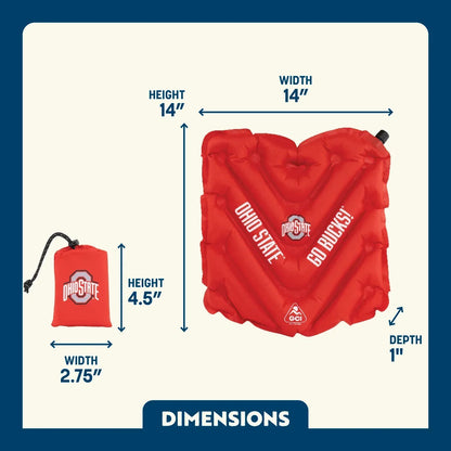 College V Seat™ Inflatable Stadium Cushion - Ohio State Buckeyes - Game Day Comfort