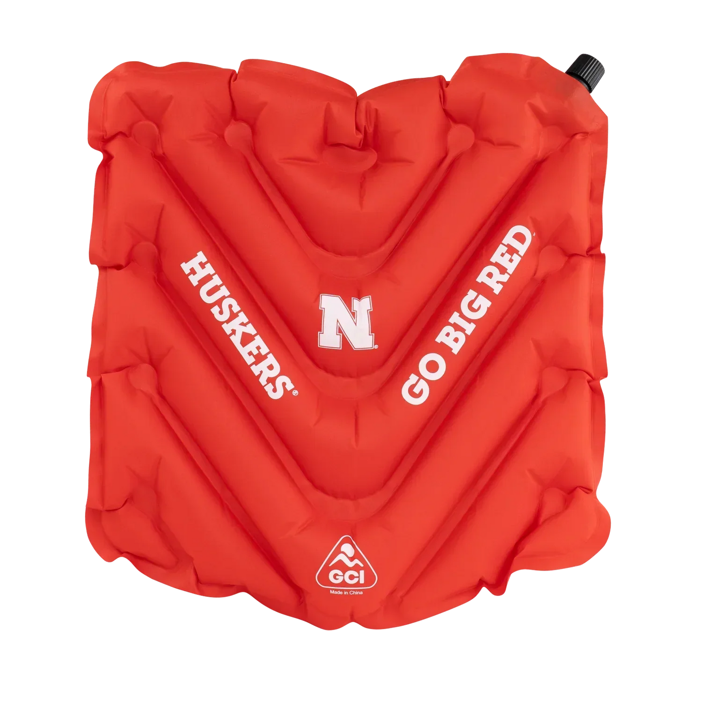 College V Seat™ Inflatable Stadium Cushion - Nebraska Cornhuskers - Stadium Comfort