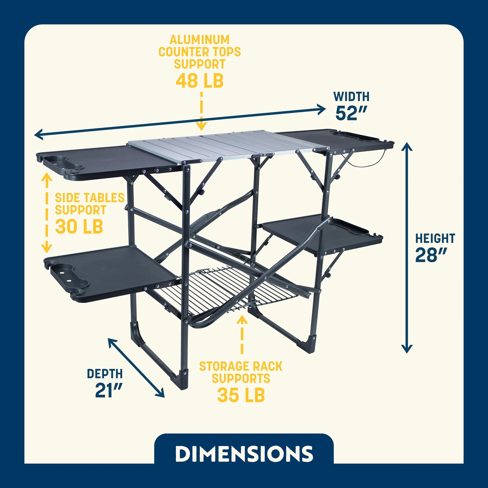 Slim-Fold Cook Station™ - Tailgate Setup