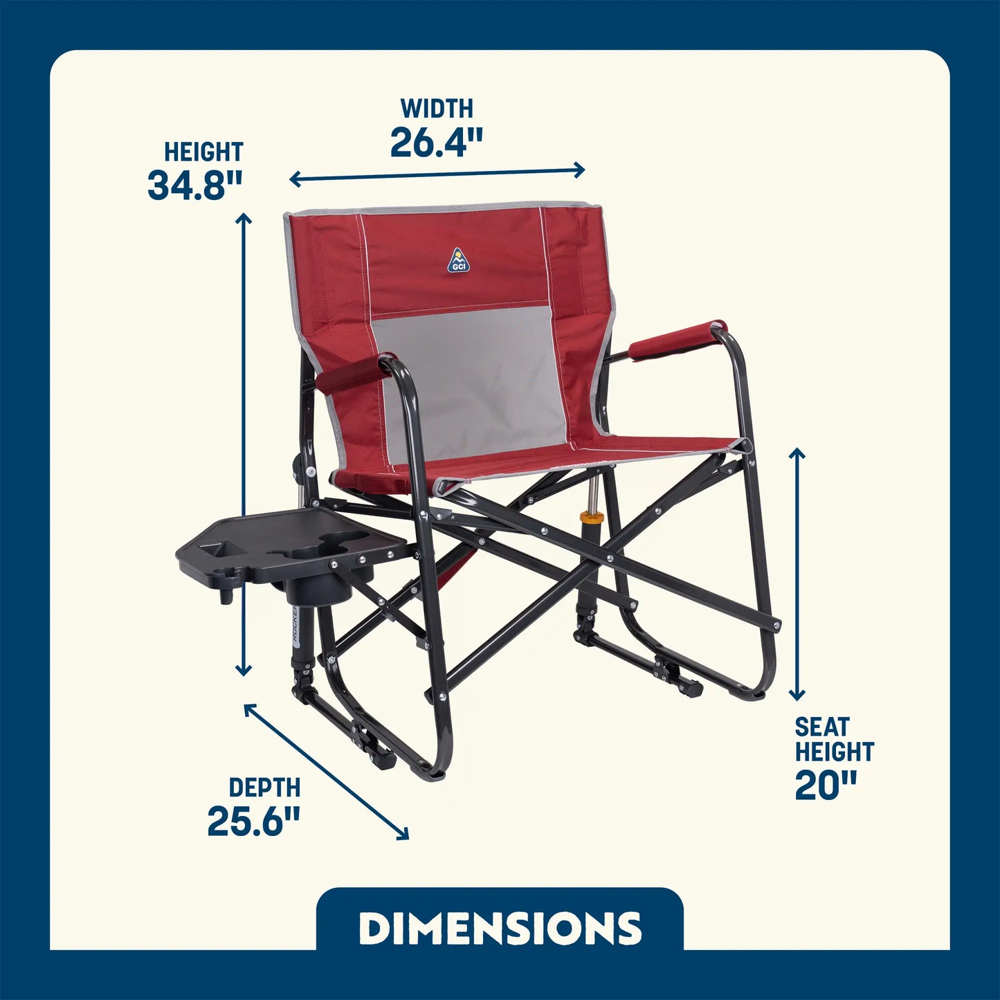 Freestyle Rocker XL™ with Side Table - Weekend Prep