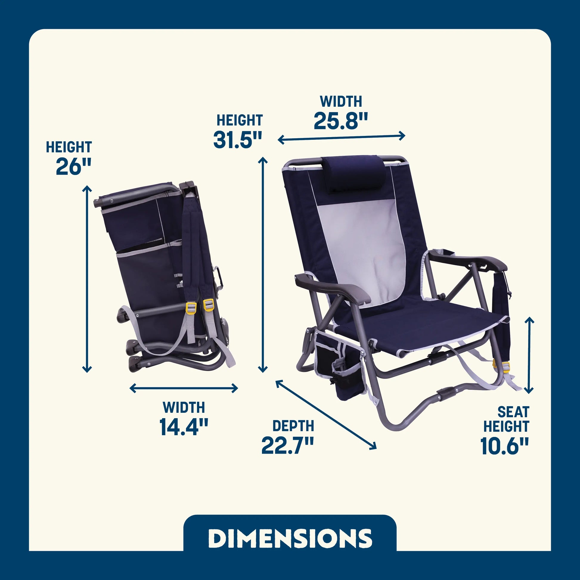 Bi-Fold Slim Event Chair™ - Home Ready