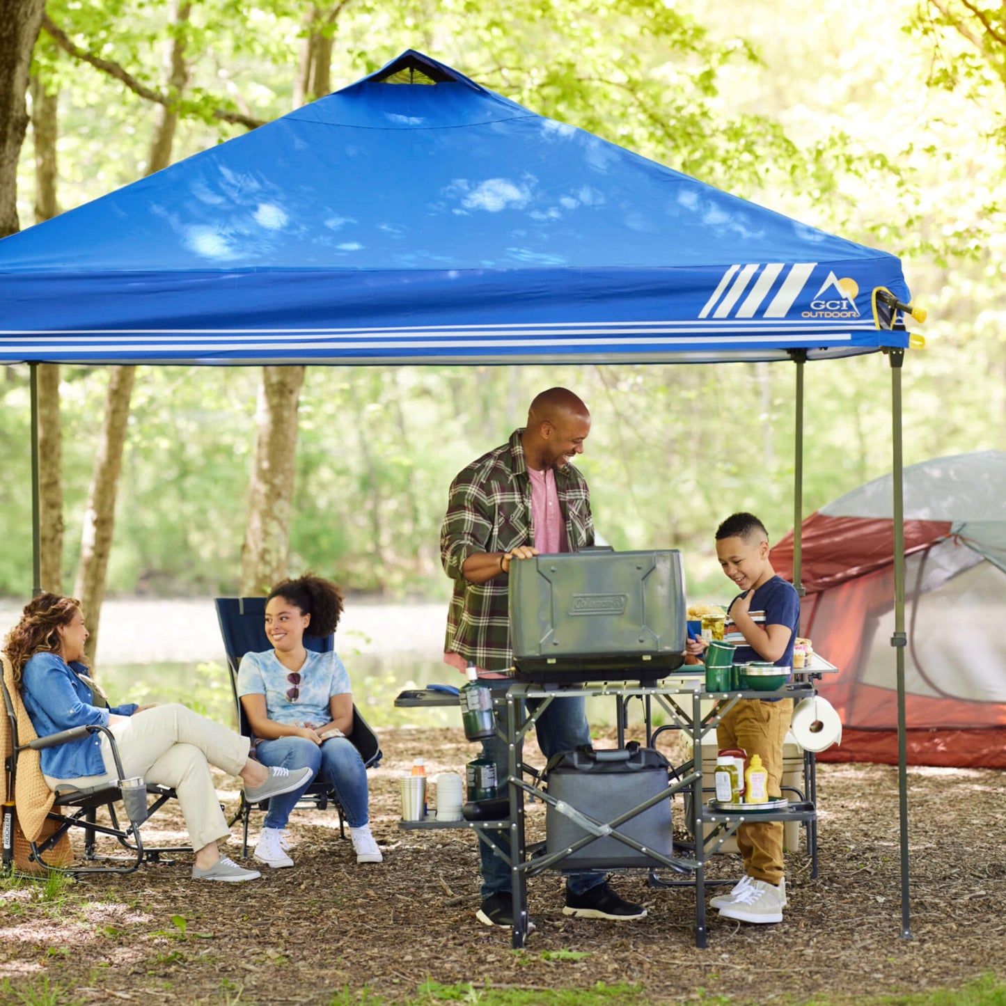 Slim-Fold Cook Station™ - Tailgate Setup