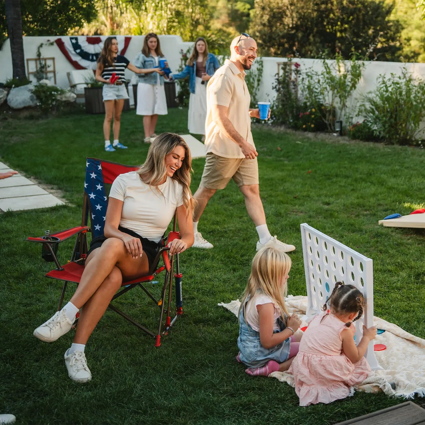 Comfort Pro Rocker™ - USA Anniversary Deluxe - Tailgate Comfort