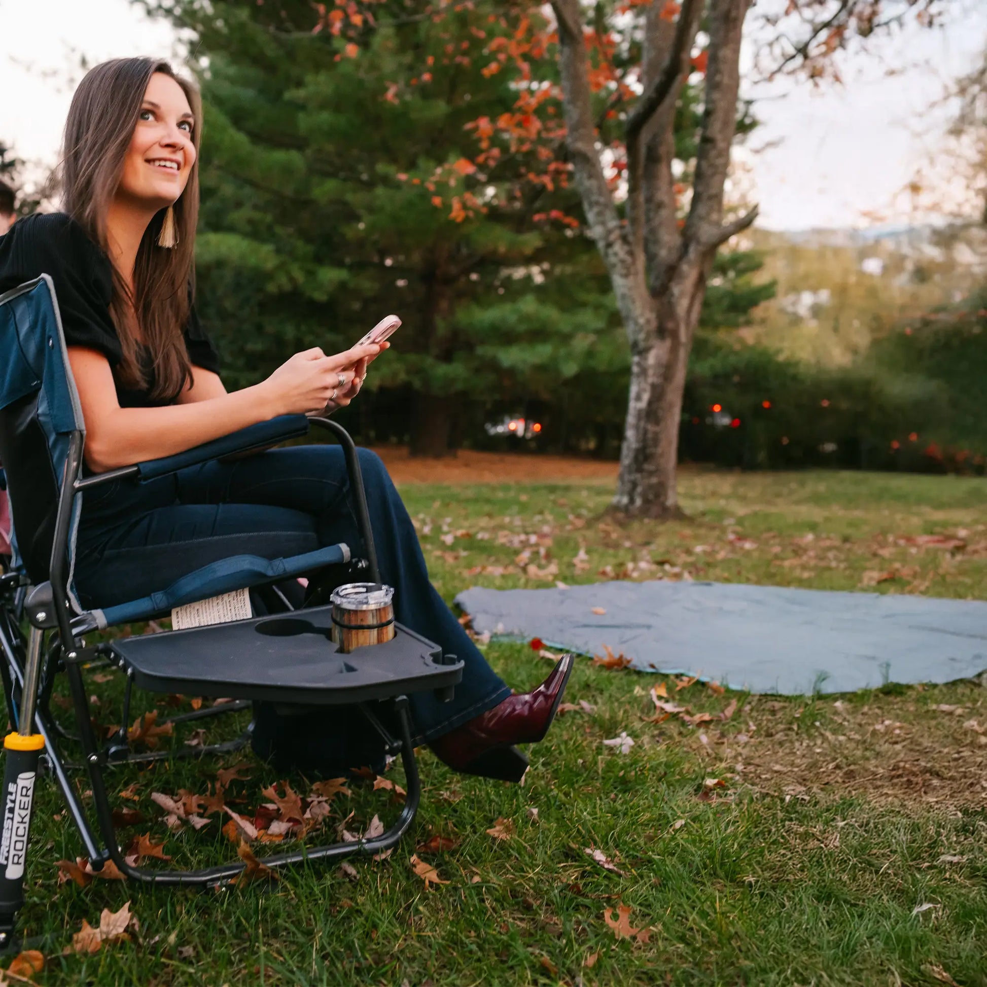 Freestyle Rocker™ with Side Table - Classic Prep