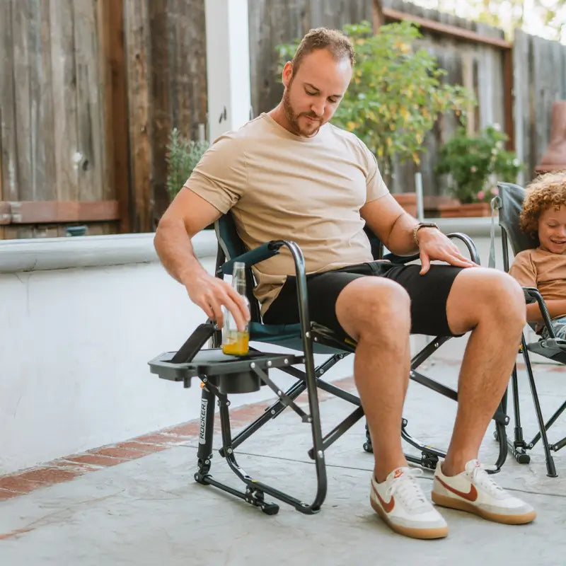 Freestyle Rocker™ with Side Table - Classic Prep