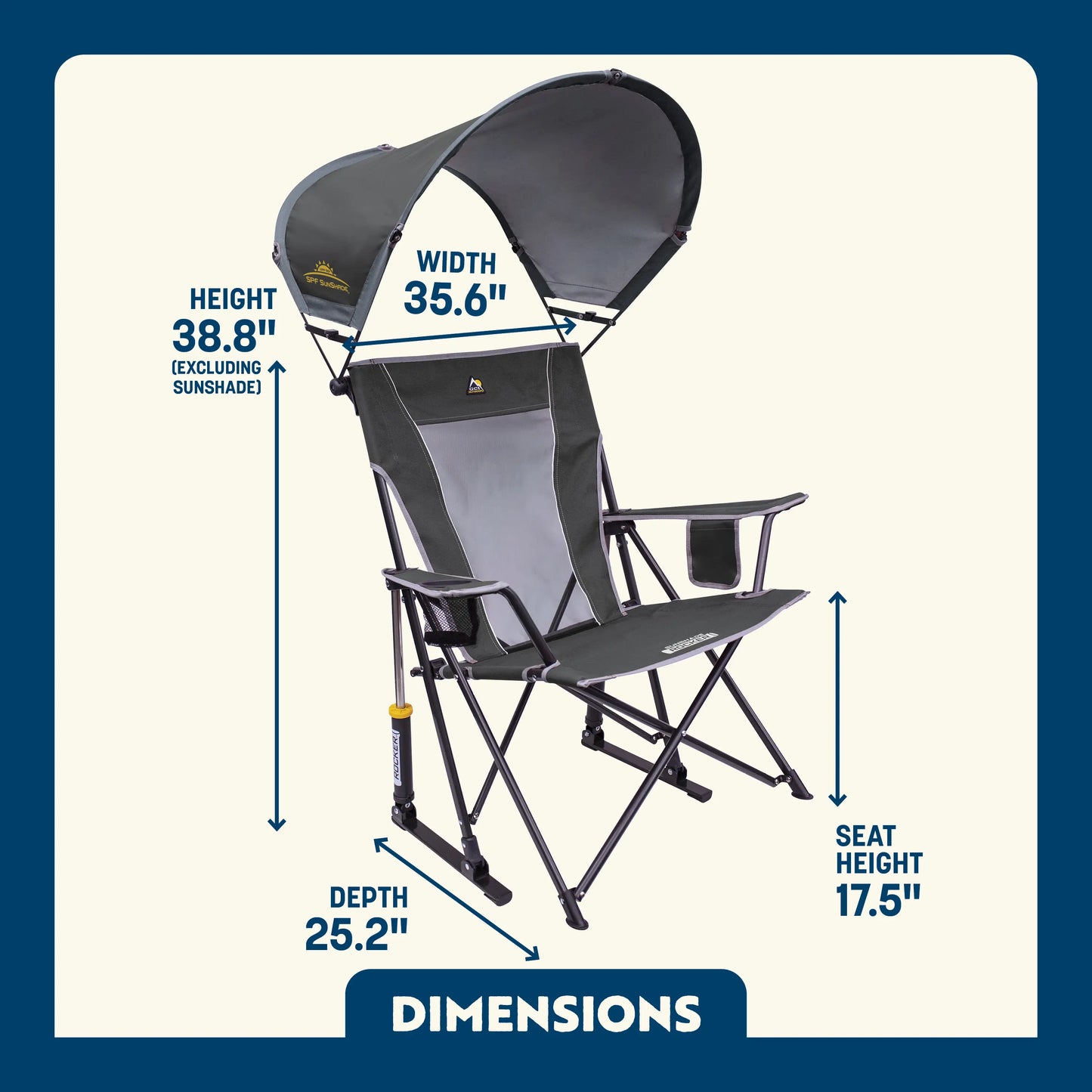 SunShade Rocker™ - Waterside Cover