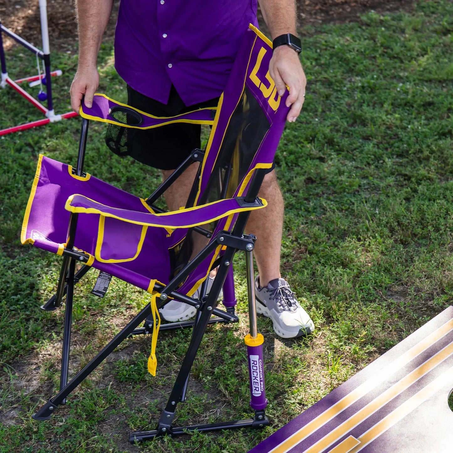 College Comfort Pro Rocker™ - LSU Tigers - Tailgate Pick