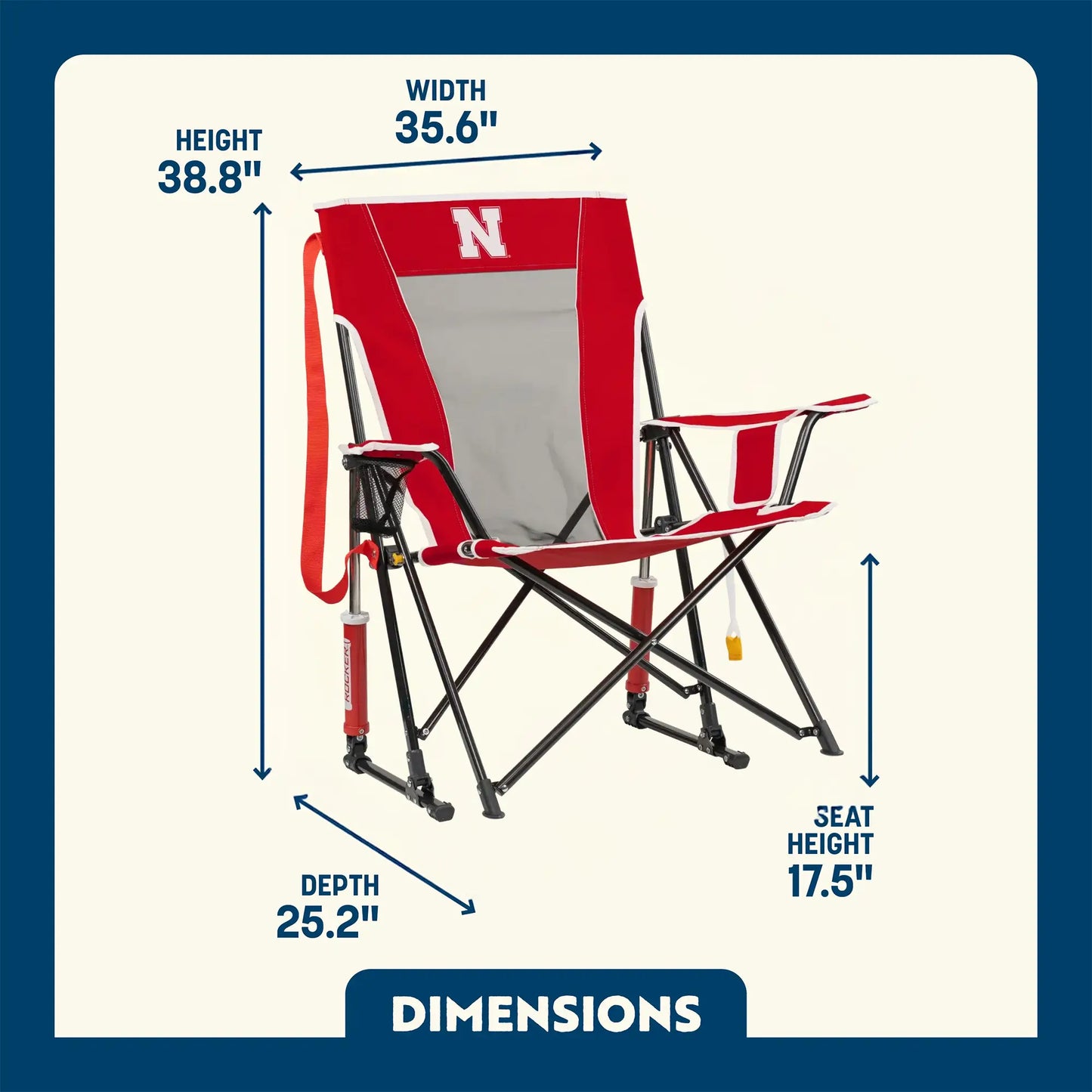 College Comfort Pro Rocker™ - Nebraska Cornhuskers - Sideline Pick