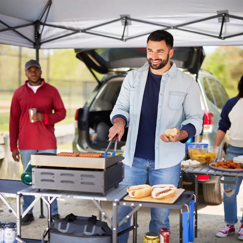 Slim-Fold Cook Station™ - Tailgate Setup
