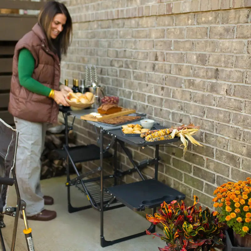 Slim-Fold Cook Station™ - Tailgate Setup