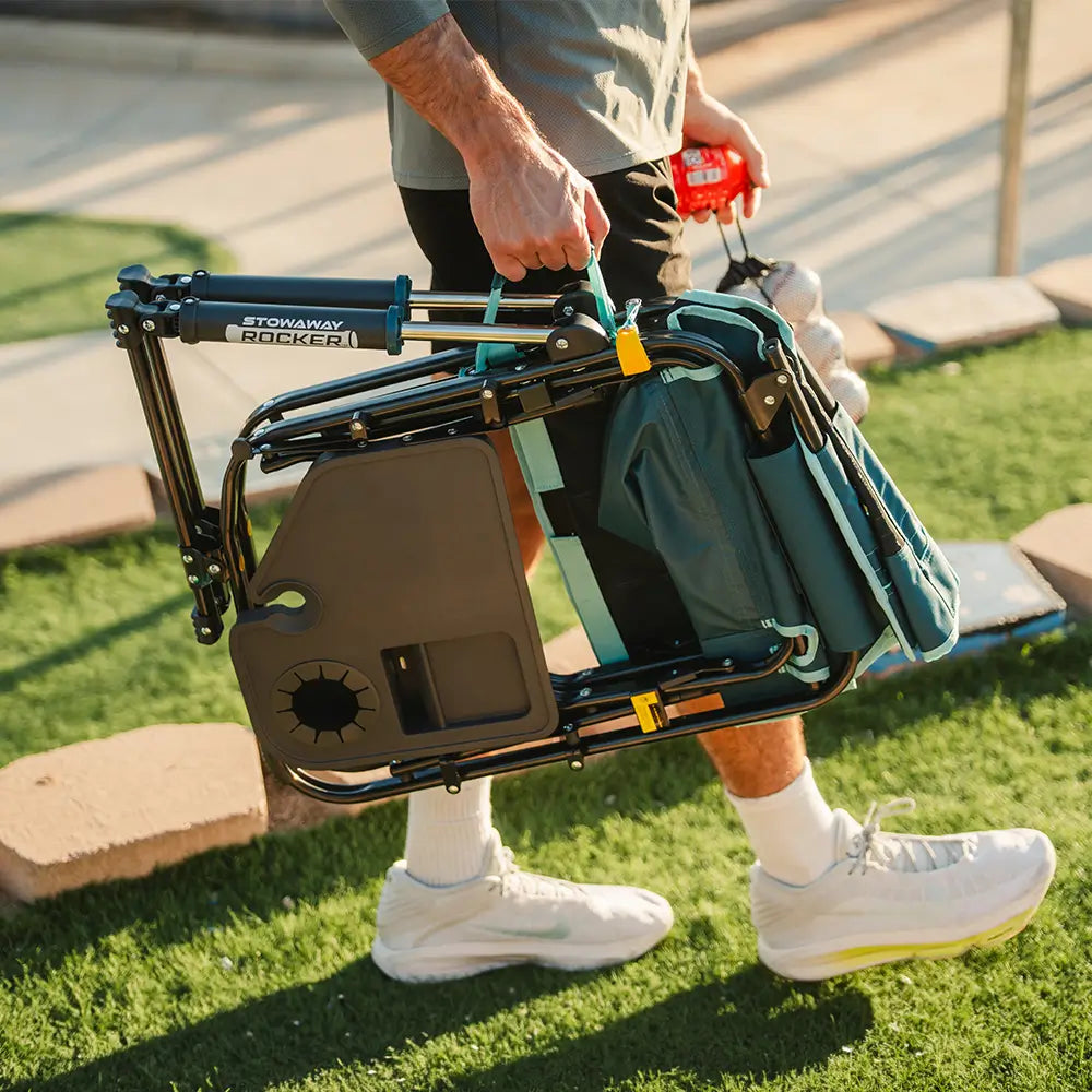 Stowaway Rocker™ with Side Table - Tailgate Prep