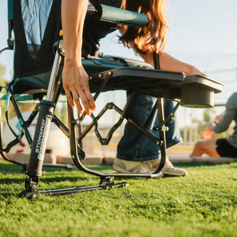 Stowaway Rocker™ with Side Table - Tailgate Prep