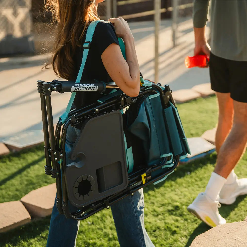 Stowaway Rocker™ with Side Table - Tailgate Prep