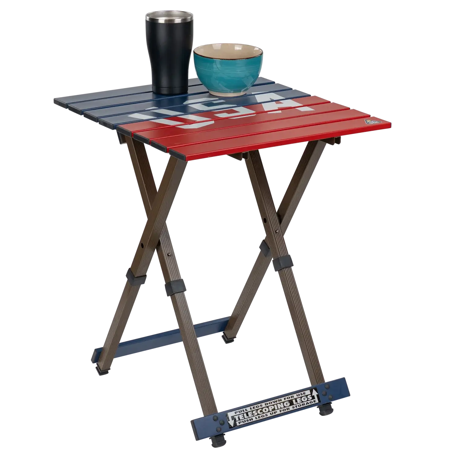 Compact Camp Table 20™ - USA Anniversary Deluxe - Tailgate Serve