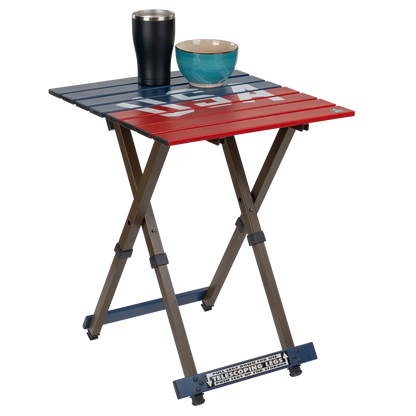 Compact Camp Table 20™ - USA Anniversary Deluxe - Tailgate Serve