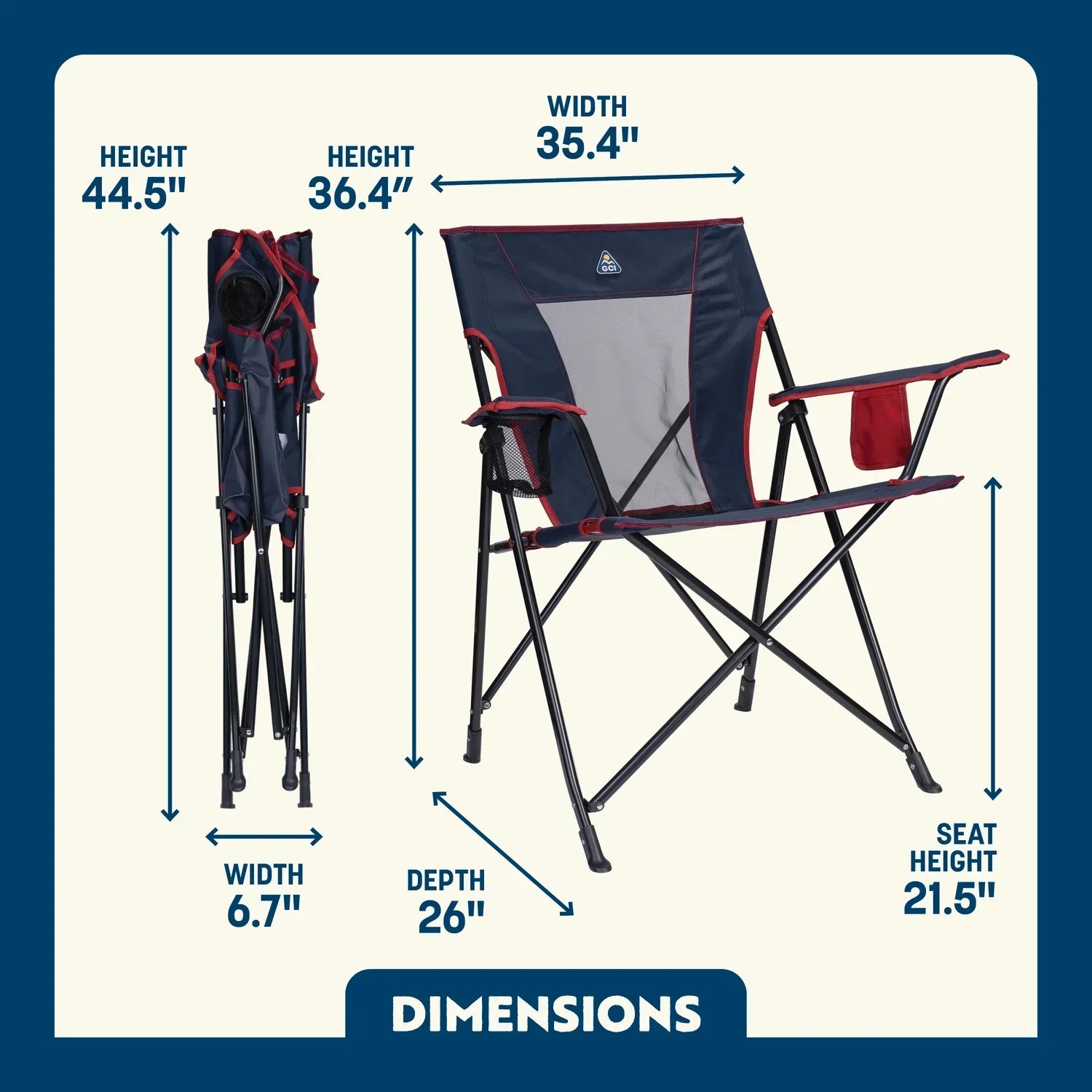 Comfort Quad Chair™ - Weekend Ready