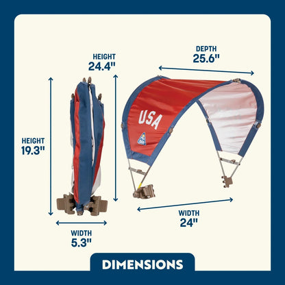 SunShade Accessory™ - USA Anniversary Deluxe - Beach Day Guard