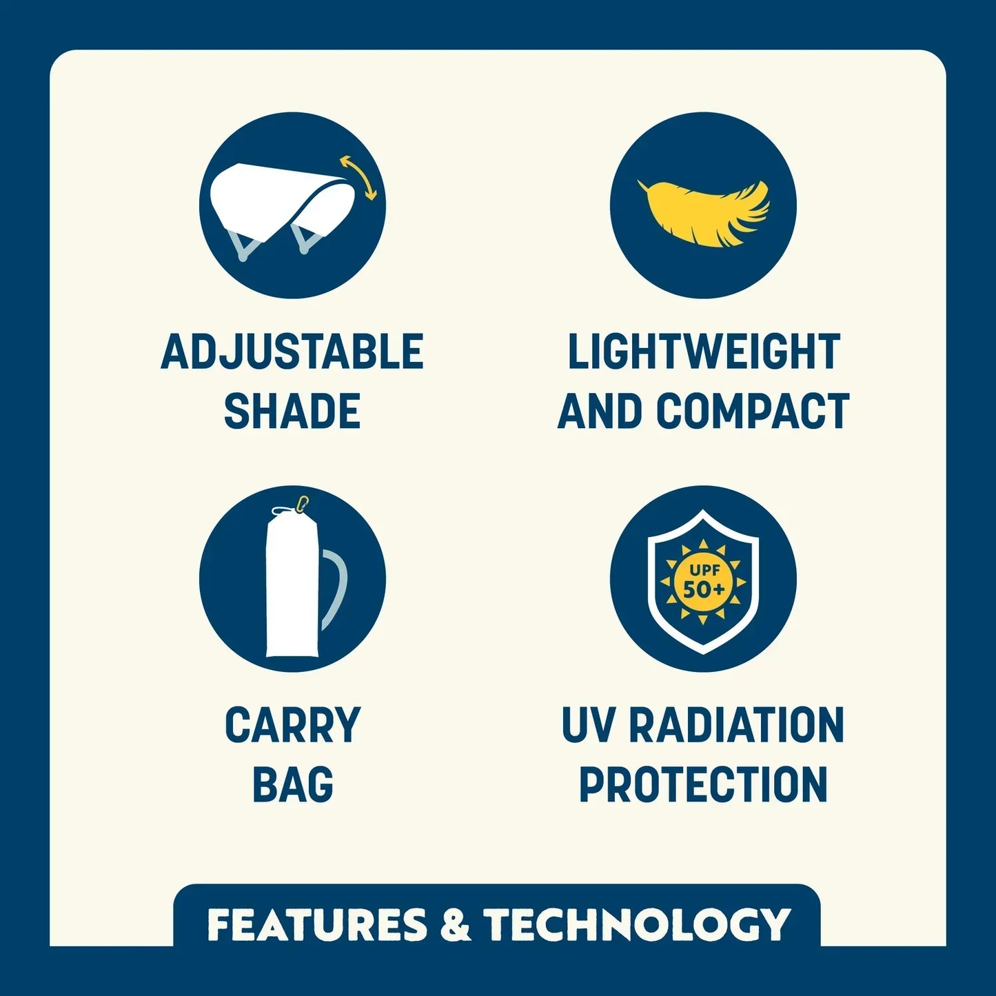 SunShade Accessory™ - USA Anniversary Deluxe - Beach Day Guard